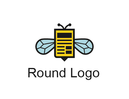 bee and page logo