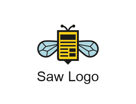 bee and page logo
