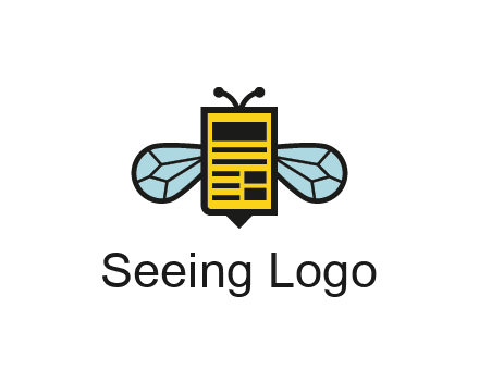 bee and page logo