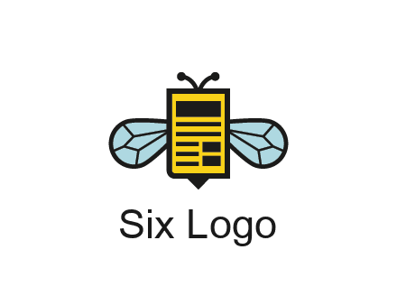 bee and page logo