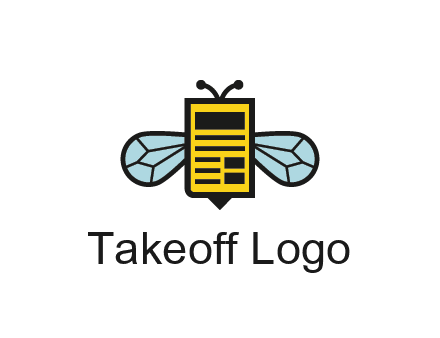bee and page logo