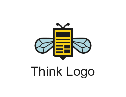 bee and page logo