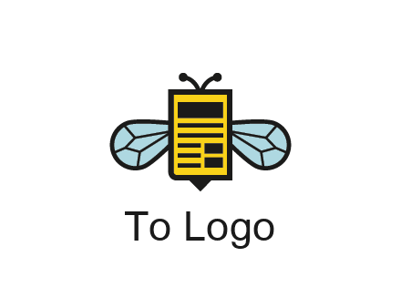 bee and page logo