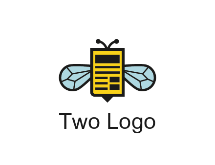 bee and page logo