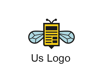 bee and page logo