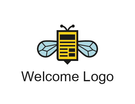 bee and page logo