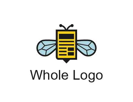 bee and page logo