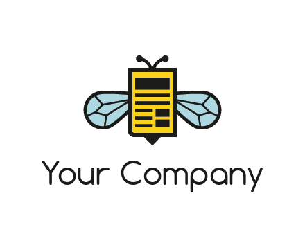 bee and page logo