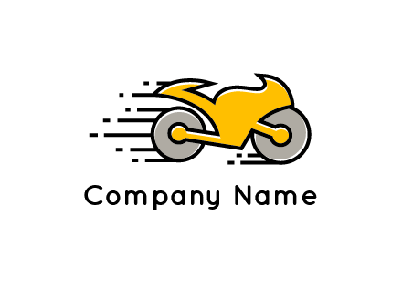 outline motorcycle logo