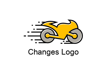outline motorcycle logo