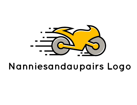 outline motorcycle logo