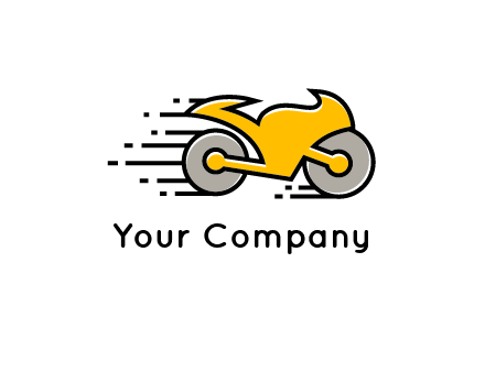 outline motorcycle logo