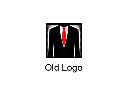 suit with red tie illustration