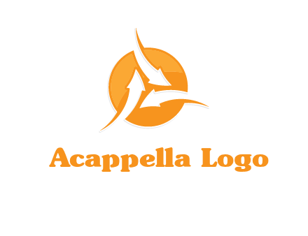 arrows inside circle logo