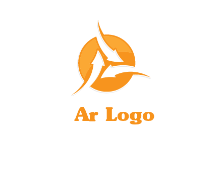 arrows inside circle logo