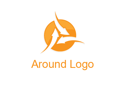 arrows inside circle logo