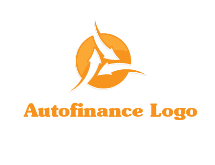 arrows inside circle logo