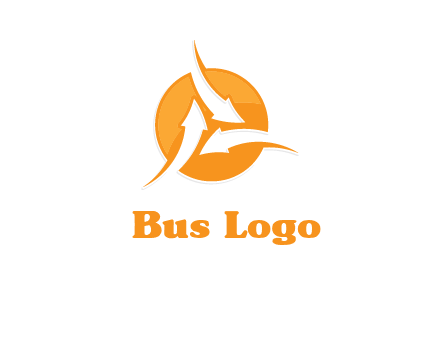 arrows inside circle logo