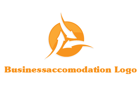 arrows inside circle logo