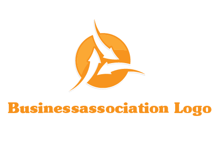 arrows inside circle logo