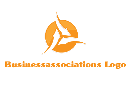 arrows inside circle logo