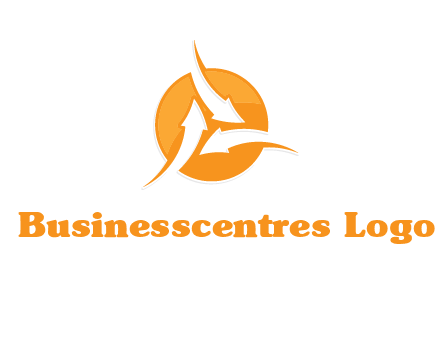 arrows inside circle logo