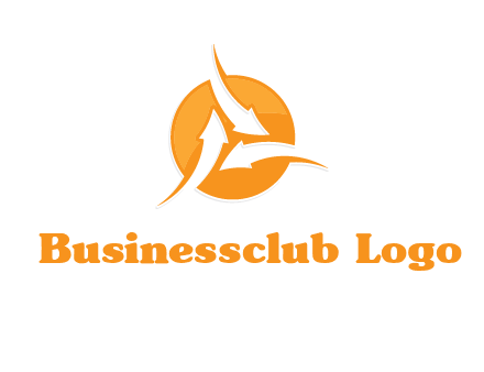 arrows inside circle logo