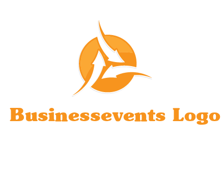 arrows inside circle logo
