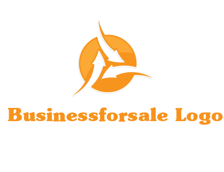 arrows inside circle logo