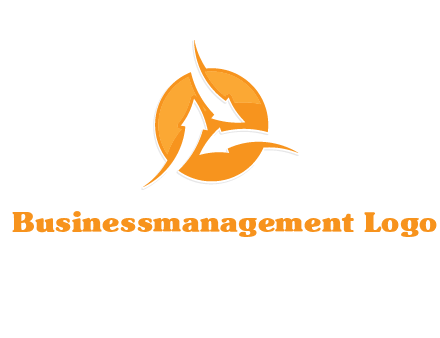 arrows inside circle logo