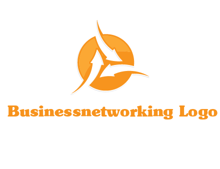 arrows inside circle logo