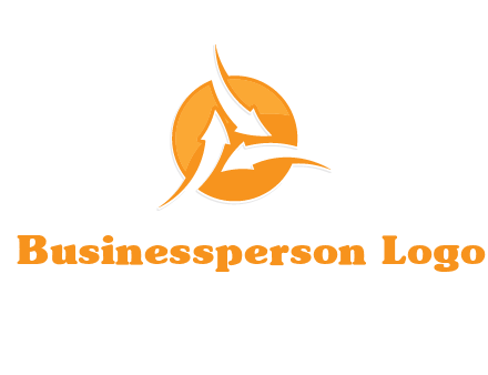 arrows inside circle logo