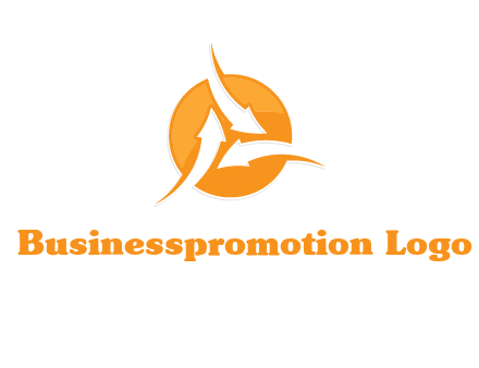 arrows inside circle logo