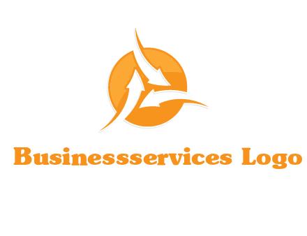 arrows inside circle logo