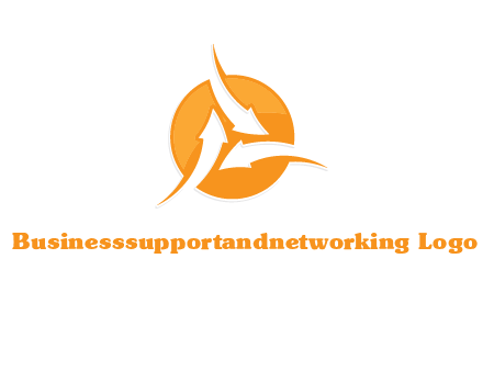 arrows inside circle logo