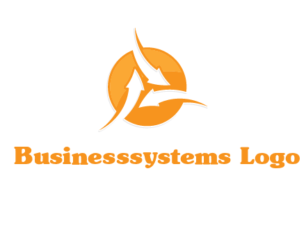 arrows inside circle logo