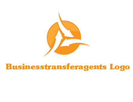 arrows inside circle logo