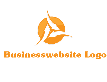 arrows inside circle logo