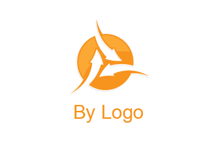arrows inside circle logo