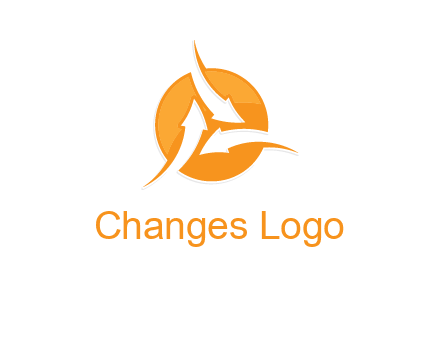 arrows inside circle logo