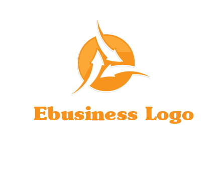 arrows inside circle logo