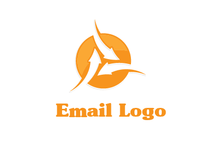 arrows inside circle logo
