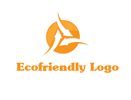 arrows inside circle logo