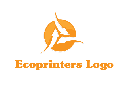 arrows inside circle logo