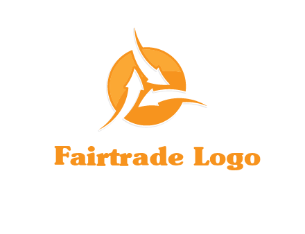 arrows inside circle logo