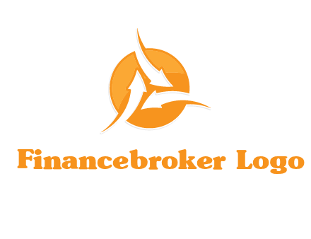 arrows inside circle logo