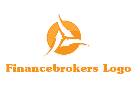 arrows inside circle logo