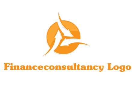 arrows inside circle logo