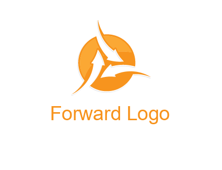 arrows inside circle logo