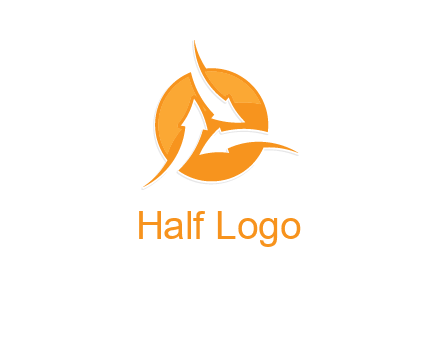 arrows inside circle logo